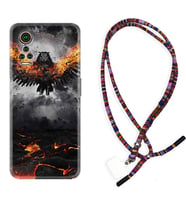 General Mobile GM 21 Pro GM 22 Pro Plus Kılıf Boyun Asklı Rasta Silikon Ateş Kartalı 1766