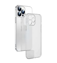 Ally iPhone 13 Pro Max 6.7inch Frosted Glass Şeffaf Kamera Korumalı Kılıf-(5775) - SSSSSS7424-7