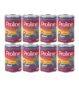 Proline Dana Etli Yetişkin Kedi Konservesi 400 Gr*8 Adet (Kahverengi)