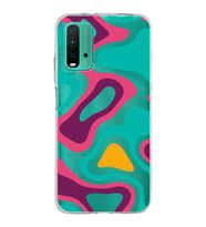 Xiaomi Poco M3 Uyumlu Kapak Renkli Desen Tasarımlı Şeffaf Silikon Kılıf