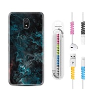 Xiaomi Redmi 8A 8 Pro 9C 9T 10C 11T Pro Kılıf Kablo Koruma Spiral Silikon Colorful Abstract 1384