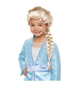 Platin Altın Dore Renk Karlar Ülkesi Elsa Frozen Peruğu Çocuk Boy