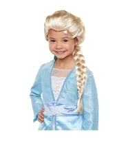 Platin Altın Dore Renk Karlar Ülkesi Elsa Frozen Peruğu Çocuk Boy