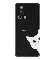 Xiaomi Mi 13 Lite Kılıf Resimli Desenli Silikon Platinium Series Çılgın Kedi 1895