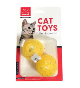 Nunbell Kedi Oyuncagı Simli Top 2 Lİ