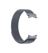 Samsung Galaxy Watch 6 Classic 43mm Uyumlu Kordon Hasır Metal Mıknatıslı Örgü Zore KRD-01 Kayış