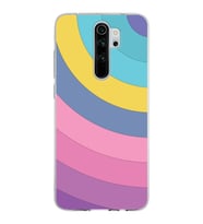 Xiaomi Redmi Note 8 Pro Uyumlu Kapak Renk Cümbüşü Tasarımlı Şeffaf Silikon Kılıf