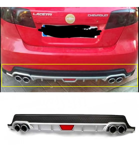 Chevrolet Lacetti Hatchback Gri Difüzör Difizör Yuvarlak Egzoz Görünüm Kulaklı Tip 2004 - 2013