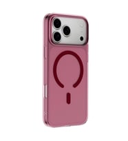 Apple iPhone 18 Pro Max Combo Sert Şeffaf Magsafe Kapak - Bordo
