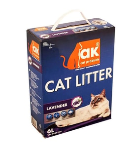 Akkum Aktif Karbon Lavanta Kokulu Topaklaşan Kedi Kumu 6 Lt