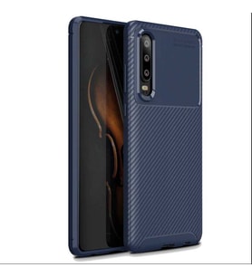 Huawei P30 Kılıf Esnek Soft Karbon Tasarım Legion Serisi (Lacivert)