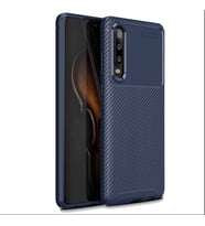 Huawei P30 Kılıf Esnek Soft Karbon Tasarım Legion Serisi (Lacivert)