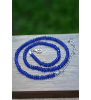 STONEAGE JEWELLERY Bayan Kolye Rondela Kesim Ceyt Doğal Taş