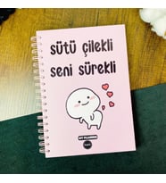 SÜTÜ ÇİLEKLİ SENİ SÜREKLİ TASARIM HAFTALIK PLANLAYICI KONUŞAN AJANDA (Karışık)