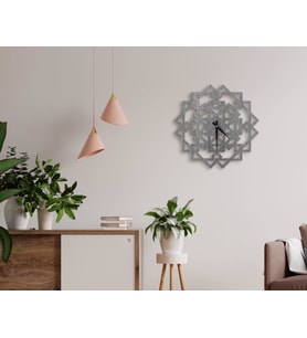 BK Gift Dekoratif 45cm Ahşap Duvar Saati-106