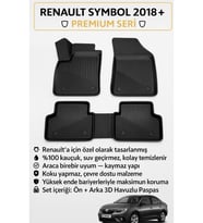 Renault Symbol 2018+ Uyumlu 3D Oto Paspas Premium