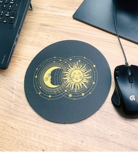 Tarot Tasarımlı Oval Mouse Pad