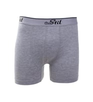 Ören Stil 44-8032 Gri 3'lü Paket Erkek Pamuklu Likralı Boxer