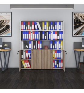 Kenzlife klasör dolabı kilitli ılgar crd 175*160*30 klasörlük kitaplık ofis arkalıksız