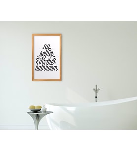 BK Home Banyo Dekoratif Retro Ahşap Tablo-25