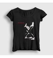 Presmono Kadın Siyah X Album Los Angeles T-Shirt 433452tt