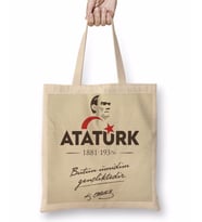 Atatürk 5 Bez Çanta Uzun Saplı