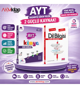 Orbital AYT Kimya ve AKM Dil Bilgisi Soru Bankası Seti 2 Kitap