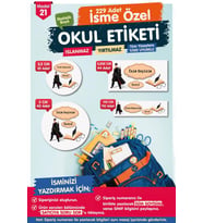 Okul Etiketi Harry Potter Kalem Defter Etiketi Özel İsim Yazılabilen Etiket Seti - İsim Etiketi-T553-OE21