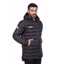 Diadora Roy Anarok Siyah Erkek Şişme Uzun Mont - Royanaroksiyah