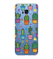 PrintiFy Samsung Galaxy S8 Plus ile Uyumlu 1mm Slim Fit Water Color 4 Baskılı Şeffaf  Kılıf