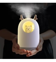 TechTic Humidifier 300ml Led Işıklı Ultrasonik Hava Nemlendirici Buhar Makinesi Ve Aroma Difüzörü