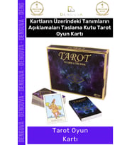 #TarotKartı Lüks Seri 78 Adet Kartlı Türkçe Rehberli Kaliteli Baskı Taslama Kutu Tarot Oyun Kartı