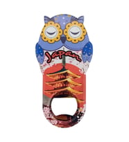 Japonya Temalı Baykuş Magnet Kapak Açacak (Karışık)