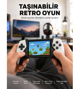 PS1 GBA NES Oyun Destekli Retro Cihaz Yeni Nesil