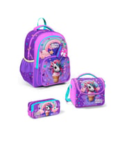 Coral High Kids Mor Pembe Unicorn Dondurma Desenli 3'lü Okul Çanta Seti SET0114421 - Kız