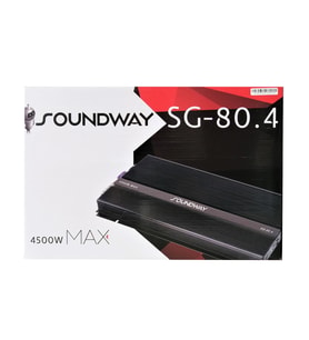 Sounway Sg-80.4 4500 Watt Oto Anfi 4 Kanal (Siyah)