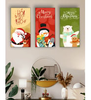 Yeni Yıl Yılbaşı Tasarımlı Mdf Tablo Set
