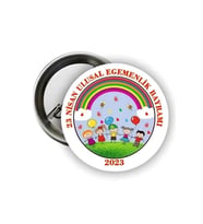 23 Nisan Rozeti - 23 Nisan Öğrenci Rozeti ( 20 Adet ) (Standart)