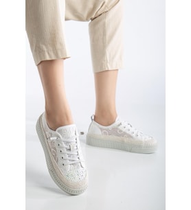 Suins Montero Model File Dantel Detaylı Kadın Spor Ayakkabı Sneaker