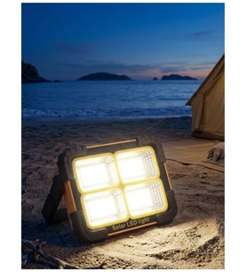 Powerdex PD-5050 Kamp Lambası Projektör Solar Enerji (Siyah)