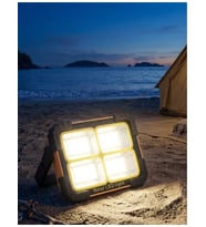 Powerdex PD-5050 Kamp Lambası Projektör Solar Enerji (Siyah)