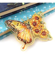 Van Gogh - Ayçiçekleri Sunflowers Sanat Kelebek Ataç Tipi Metal Kitap Ayracı AY117