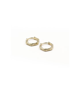 Kemik Model Halka Küpe - Xuping Gold, Anti-Alerjik, 13 mm