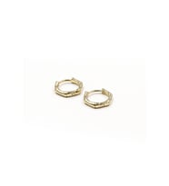 Kemik Model Halka Küpe - Xuping Gold, Anti-Alerjik, 13 mm