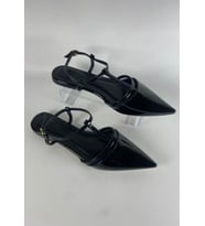 Canca Siyah Rugan Babet Ayakkabı