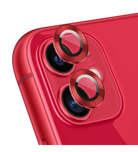 Microsonic Apple iPhone 11 Tekli Kamera Lens Koruma Camı Kırmızı