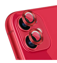 Microsonic Apple iPhone 11 Tekli Kamera Lens Koruma Camı Kırmızı
