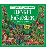 Renkli Kaktüsler &amp; Yetişkinler için Boyama