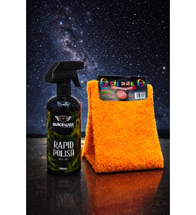 SERAMİK KATKILI ULTRA PARLAKLIK HIZLI CİLA(RAPID POLISH) 500ML VE ÇİFT TARAFLI CİLA BEZİ