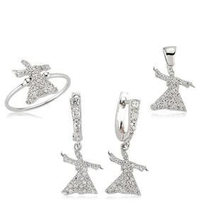 Gümüş Semazen Bayan Set